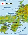 Map of Osaka (Region in Japan) | Welt-Atlas.de