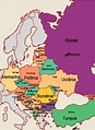Mapa Politico De Europa Oriental Ilustracion Del Vector Ilustracion Images