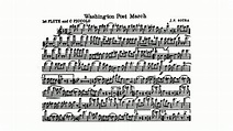 The Washington Post March Sheet music for 1st Flute and C Piccolo ...