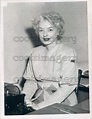 1950 Press Photo Screenwriter Virginia Kellogg at Typewriter | eBay