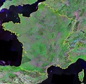 France Map and Satellite Image