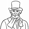 Giuseppe Verdi coloring page - Download, Print or Color Online for Free