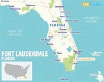 Map of Fort Lauderdale, Florida - Live Beaches