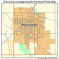 Aerial Photography Map of Shenandoah, IA Iowa