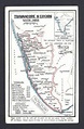 MAP CARD INDIA TRAVANCORE & COCHIN MISSIONARY MAP 1911 | #220567975