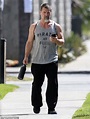 Josh Brolin shows off his chiseled form in sleeveless top with sweats ...