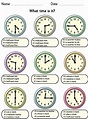 Telling the time interactive exercise for Grade 4. You can do the ...