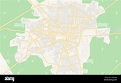 Printable mapa callejero de la ciudad de Chiclayo, Perú. La plantilla ...