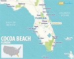 Map of Cocoa Beach, Florida - Live Beaches