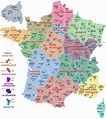 Political map of France - Political map of France with cities (Western ...