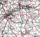 GENUKI: Map of Pontefract Parish, West Riding of Yorkshire, England ...