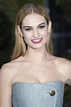LILY JAMES at Cinderella Premiere in London - HawtCelebs