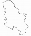 Blank Map of Serbia, Outline Map of Serbia