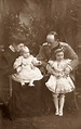 HRH Princess Marie Alexandra of Baden siting on her father Prince ...