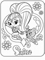 Shimmer and Shine Coloring Pages - Dibujo Para Imprimir - Shimmer and ...