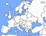 Blank Europe Map Without Borders - United States Map