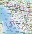 Large map of Tuscany | Tuscany map, Map of tuscany italy, Tuscany
