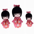 3 muñecas japonesas Kokeshis – Ayako Amour Sentiments – Decoración ...