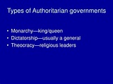 What Are Examples Of Authoritarian Governments