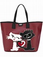 Karl Lagerfeld Cat Appliqué Shopping Tote in Red - Lyst
