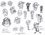 Dipper | expresiones | Diseño de personajes, Gravity falls dibujos y ...