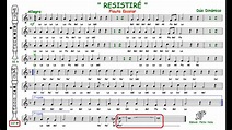 AULA DE MÚSICA: FLAUTA - Resistiré - Tutorial flauta con partitura ...