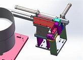 彈片分料振動盤送料3D模型圖紙 Solidworks設計 - ITW01