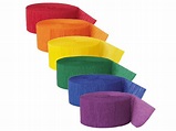 Rainbow Crepe Paper Streamers, Assorted, 81ft, 6ct - Walmart.com ...