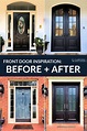 Iron Door Before & After | Home exterior makeover, Exterior house ...