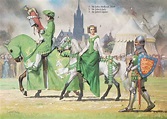 Tournament - pageant. Sir John Holland, Duke of Exeter, arrives at ...