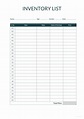 Sample Inventory List Template in Microsoft Word | Template.net