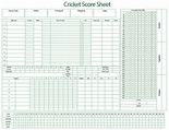 Free printable cricket score sheets (PDF download) | Printerfriendly