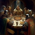 Knights of the Round table at supper by BraydenJaselle on DeviantArt