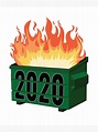 "2020 Dumpster Fire 2020 Meme " Metal Print by jtrenshaw | Redbubble