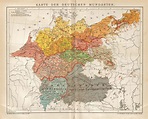 Map of the German dialects, 1894 | Germany map, Map, Historical maps