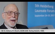 Interview with Sir C. Antony R. Hoare (Turing Award, 1980) | Tom Geller