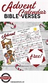 CHRISTMAS ADVENT CALENDAR WITH BIBLE VERSES - Homeschool Printables for ...