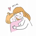 Collection of Mama E Hija Dibujos | Dibujos Animados Madre E Hija Padre ...