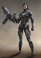 cyborg soldier at DuckDuckGo Female Cyborg, Female Armor, Cyberpunk ...