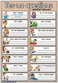 Yes-no questions and short answers - Interactive worksheet