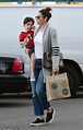 Jessica Biel is a flawless beauty as she goes makeup free carrying son ...