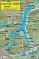 italy lake como | Map of Lake Como (Italy) - Map in the Atlas of the ...