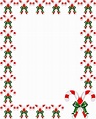 Candy Cane Border Paper