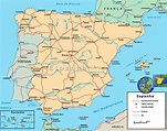 Mapa da Espanha - fatos interessantes e informações sobre o país
