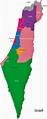 Mapa de regiones y provincias de Israel - OrangeSmile.com