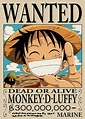 One Piece Posters Monkey D. Luffy Wanted Posters Signs Anime Wall Decor ...