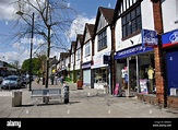 Station Road, Addlestone, Surrey, England, United Kingdom Stock Photo ...
