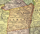 Albany County, New York, 1897, Map, Rand McNally, Ravena, Delmar ...