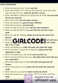 Our Language 🥰 | Girl code quotes, Girl code rules, Girl code