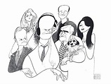 Frasier by Al Hirschfeld | Ilustraciones, Caricaturas, Dibujos